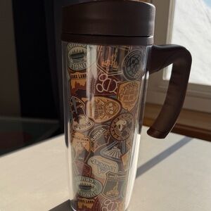Official Disney Travel Mug with Theme Park Logos